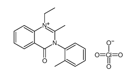 1-ethyl-2-methyl-3-(2-methylphenyl)quinazolin-1-ium-4-one,perchlorate结构式