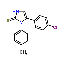 5-(4-chlorophenyl)-1-(4-methylphenyl)-1H-imidazole-2-thiol structure