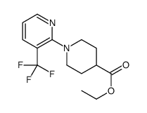 Ethyl 1-[3-(trifluoromethyl)pyridin-2-yl]piperidine-4-carboxylate structure