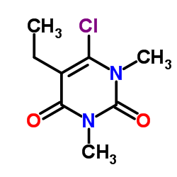 6-Chloro-5-ethyl-1,3-dimethyl-2,4(1H,3H)-pyrimidinedione Structure