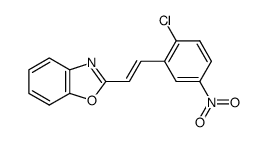 2-(2'-chloro-5'-nitrostyryl)benzoxazole结构式