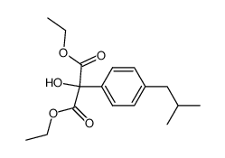 diethyl (4-isobutylphenyl)tartronate结构式