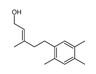 3-methyl-5-(2,4,5-trimethylphenyl)pent-2-en-1-ol结构式