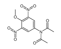 N-acetyl-N-(4-methoxy-3,5-dinitrophenyl)acetamide Structure