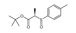 Propanoic acid, 2-[(R)-(4-methylphenyl)sulfinyl]-, 1,1-dimethylethyl ester, (2R) Structure