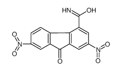 2,7-dinitro-9-oxofluorene-4-carboxamide结构式