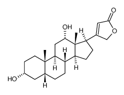 3α,12α-dihydroxy-5β,14α-card-20(22)-enolide Structure
