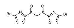 BIS(3-BROMO-1,2,4-THIADIAZOL-5-YLSULFINYL)METHANE Structure