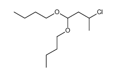 3-chloro-butyraldehyde dibutylacetal Structure