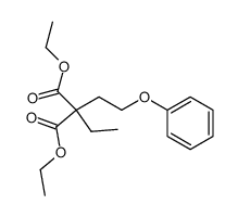 ethyl-(2-phenoxy-ethyl)-malonic acid diethyl ester结构式