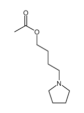 acetic acid-(4-pyrrolidino-butyl ester)结构式