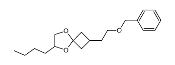 2-(2-(benzyloxy)ethyl)-6-butyl-5,8-dioxaspiro[3.4]octane结构式