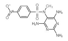 N-methyl-4-nitro-N-(2,4,6-triaminopyrimidin-5-yl)benzenesulfonamide结构式