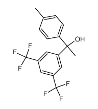 1-(3,5-Bis-trifluoromethyl-phenyl)-1-p-tolyl-ethanol Structure
