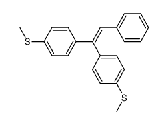 1,1-bis(4-methylthyophenyl)-2-phenylethene Structure