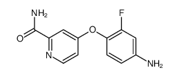 4-(4-amino-2-fluorophenoxy)-picolinamide结构式