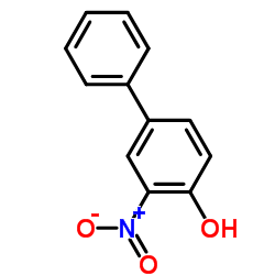 3-Nitro-4-biphenylol Structure