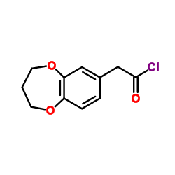 3,4-Dihydro-2H-1,5-benzodioxepin-7-ylacetyl chloride Structure