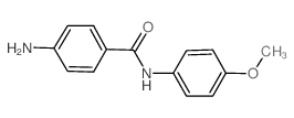 4-氨基-N-(4-甲氧基苯基)苯甲酰胺结构式