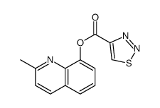 (2-methylquinolin-8-yl) thiadiazole-4-carboxylate Structure