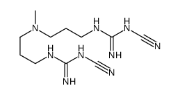 2-[3-[3-[[amino-(cyanoamino)methylidene]amino]propyl-methylamino]propyl]-1-cyanoguanidine Structure