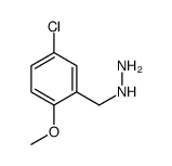 (5-氯-2-甲氧基苄基)肼结构式