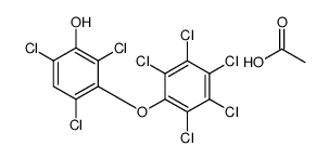 acetic acid,2,4,6-trichloro-3-(2,3,4,5,6-pentachlorophenoxy)phenol结构式