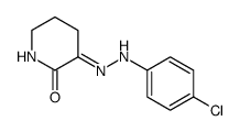 2,3-Piperidinedione, 3-[(4-chlorophenyl)hydrazone] Structure