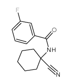 N-(1-氰基环己基)-3-氟苯甲酰胺结构式