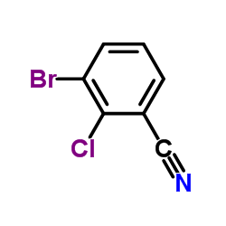 3-溴-2-氯苯腈结构式