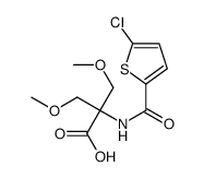 2-[(5-chlorothiophene-2-carbonyl)amino]-3-methoxy-2-(methoxymethyl)propanoic acid Structure