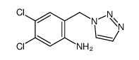 4,5-dichloro-2-(triazol-1-ylmethyl)aniline Structure