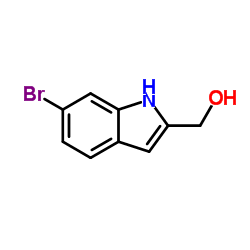 6-溴-1H-吲哚-2-基)甲醇结构式