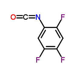 1,2,4-Trifluoro-5-isocyanatobenzene Structure
