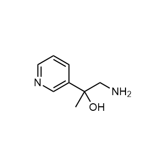 1-氨基-2-(吡啶-3-基)丙烷-2-醇结构式