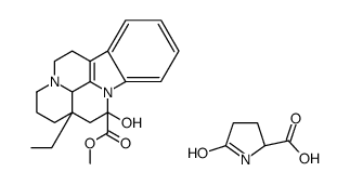 methyl (3α,14β,16α)-14,15-dihydro-14-hydroxyeburnamenine-14-carboxylate, compound with 5-oxo-L-proline (1:1) structure