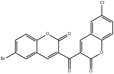 6-bromo-3-(6-chloro-2-oxo-2H-chromene-3-carbonyl)-2H-chromen-2-one Structure