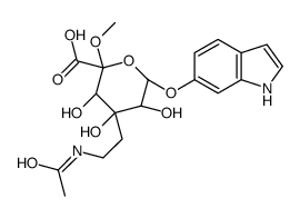 6-hydroxymelatonin glucuronide Structure