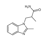 β-(2-methyl-benzimidazol-1-yl)-isobutyric acid amide Structure