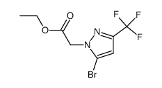 ethyl 2-(5-bromo-3-(trifluoromethyl)-1H-pyrazol-1-yl)acetate Structure