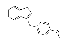 1-(p-methoxy benzyl)indene结构式