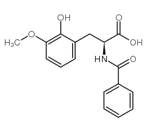 N-BENZOYL-3-(2-HYDROXY-3-METHOXYPHENYL)-ALANINE结构式