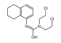 1,1-bis(2-chloroethyl)-3-(5,6,7,8-tetrahydronaphthalen-1-yl)urea结构式