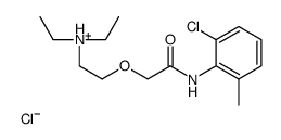2-[2-(2-chloro-6-methylanilino)-2-oxoethoxy]ethyl-diethylazanium,chloride Structure