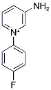 3-AMINO-1-(4-FLUOROPHENYL)PYRIDINIUM Structure
