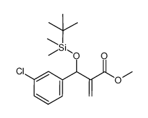 (±)-methyl 2-{[(tert-butyldimethylsilyl)oxy](3-chlorophenyl)methyl}prop-2-enoate Structure