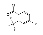 4-bromo-2-(trifluoromethyl)benzoyl chloride Structure