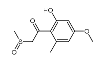 2'-hydroxy-4'-methoxy-6'-methyl-2-(methylsulfinyl)acetophenone结构式