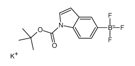 potassium,trifluoro-[1-[(2-methylpropan-2-yl)oxycarbonyl]indol-5-yl]boranuide Structure