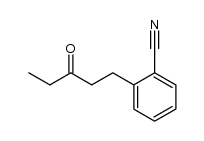 1-(2-Cyan-phenyl)-pentanon-(3) Structure